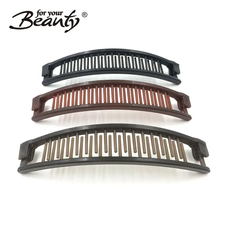 Hair Styling Tool Banana Shaped Grip Slide Hair Accessory Indispensable Basic Standard Banana Clip