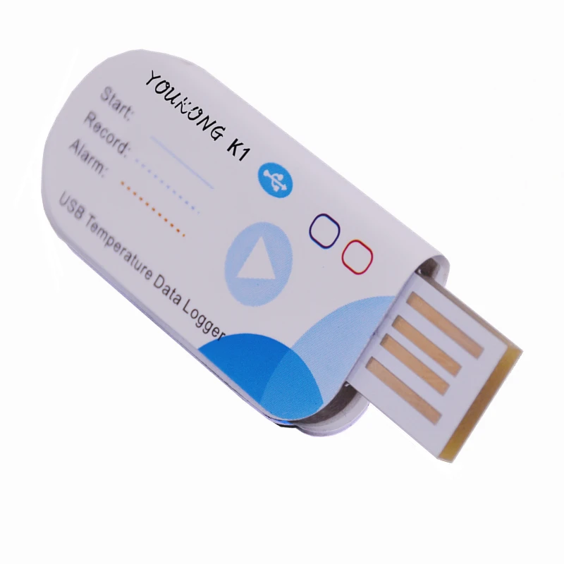 K1 Disposable temperature recorder Sensor pdf export Temperature Data Logger Record for Cold Chain Fresh Pharmacy