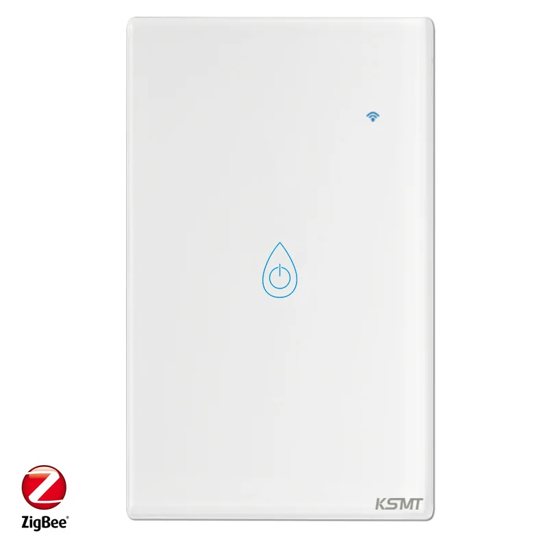ksmt Smart Boiler Switch Water Heater Switches Voice Remote Control US Standard Touch Panel