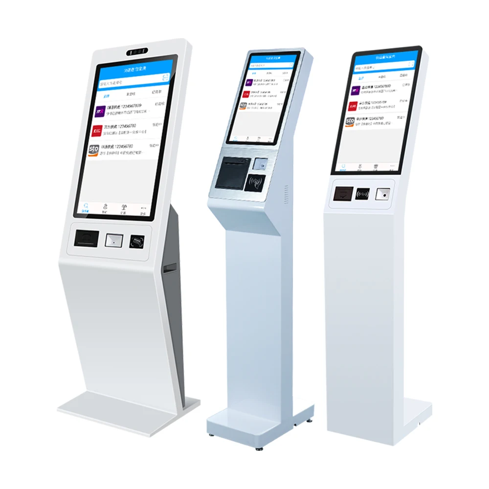 Self Service payment machine kiosk 21.5 inch touch screen ticket vending outdoor information kiosk
