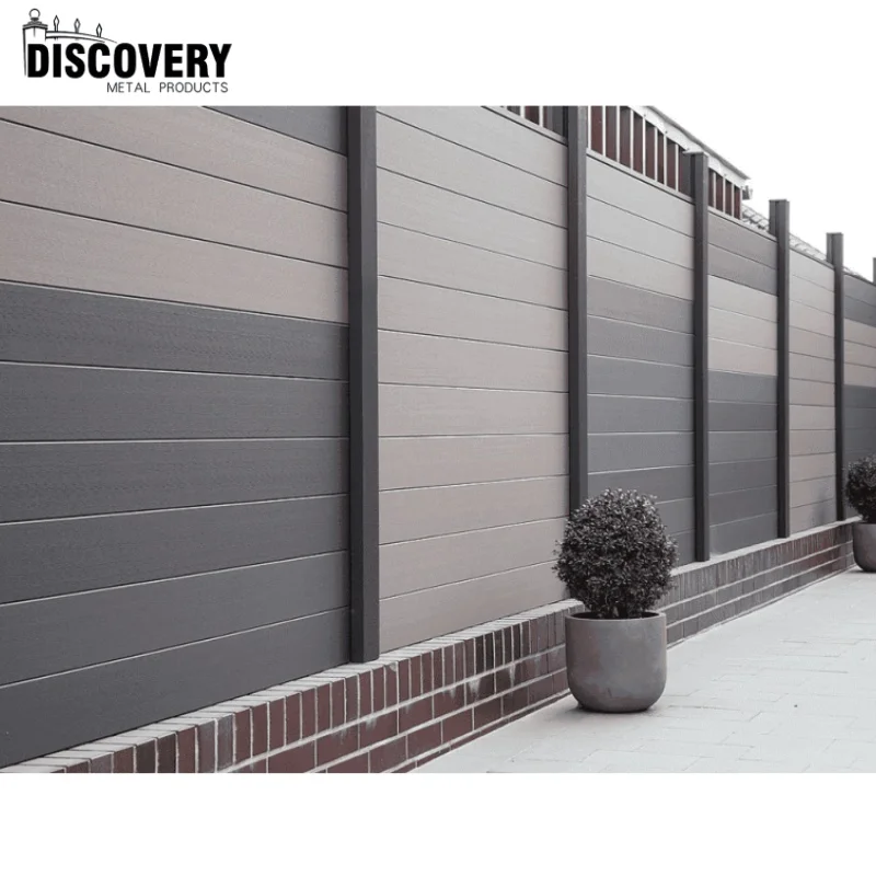 Wholesale Waterproof WPC Fencing Panels Wood Plastic Composite Fence Outdoor Privacy Garden Secure Security Farm Fence