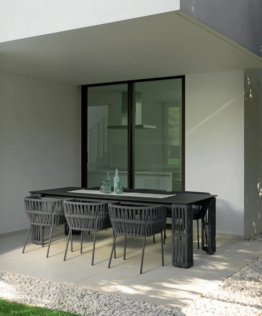 factory  direct garden table set modern dining table set outdoor dining table and chairs