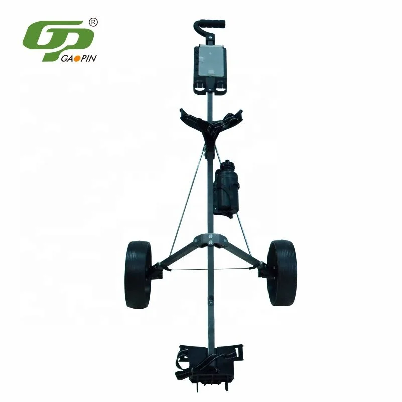 Factory Hot Selling 2 3 4 Wheels Push Golf Trolley Electric Custom Your Logo Quick Open  Foldable Push Golf Trolley Cart