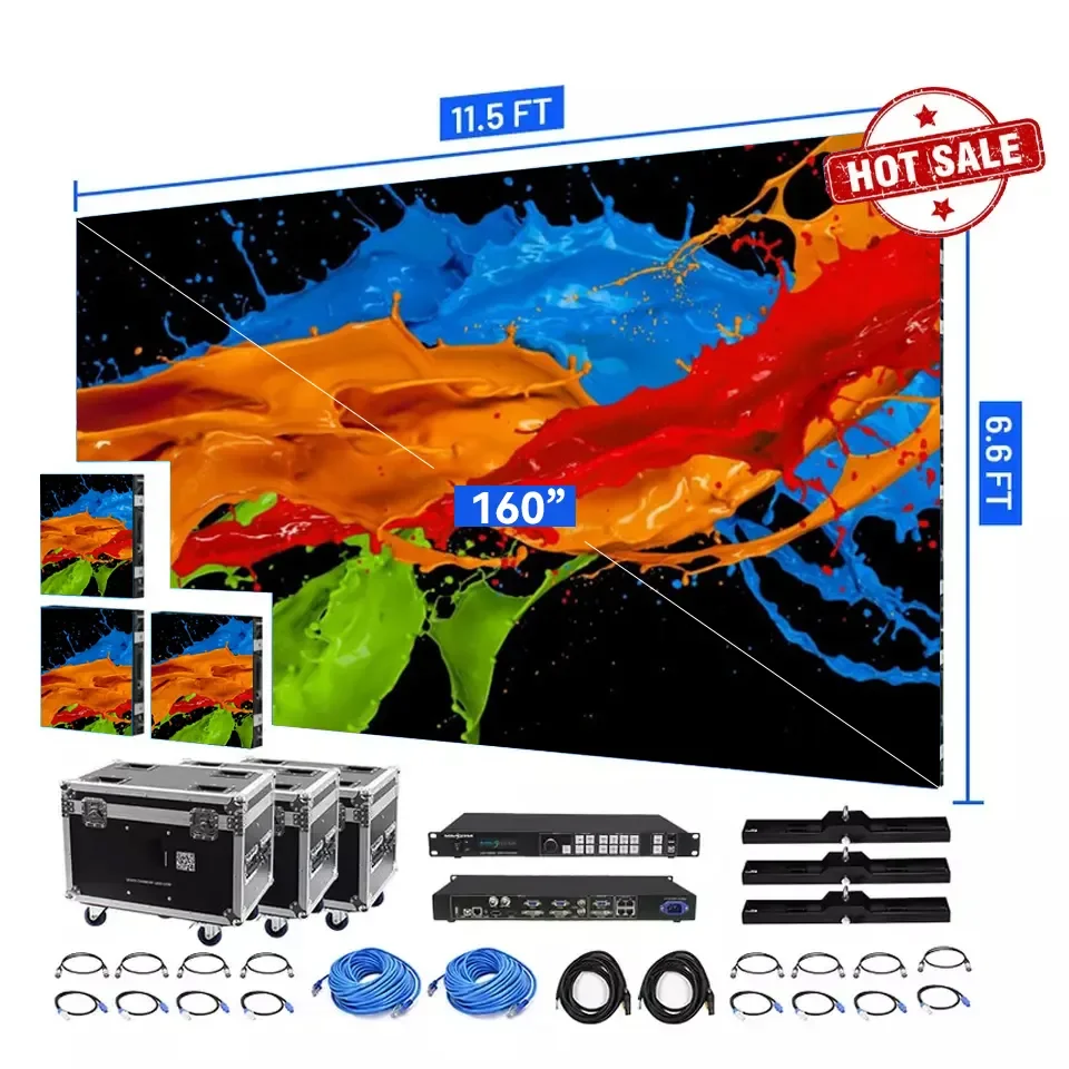 P4 led screen video panel backstage led screen full-color led cube screen