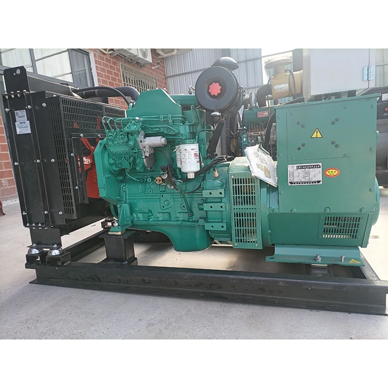 best sell second hand dongfeng cummins engine generator cummins generator muffler 4bta 50 kw cummins generator