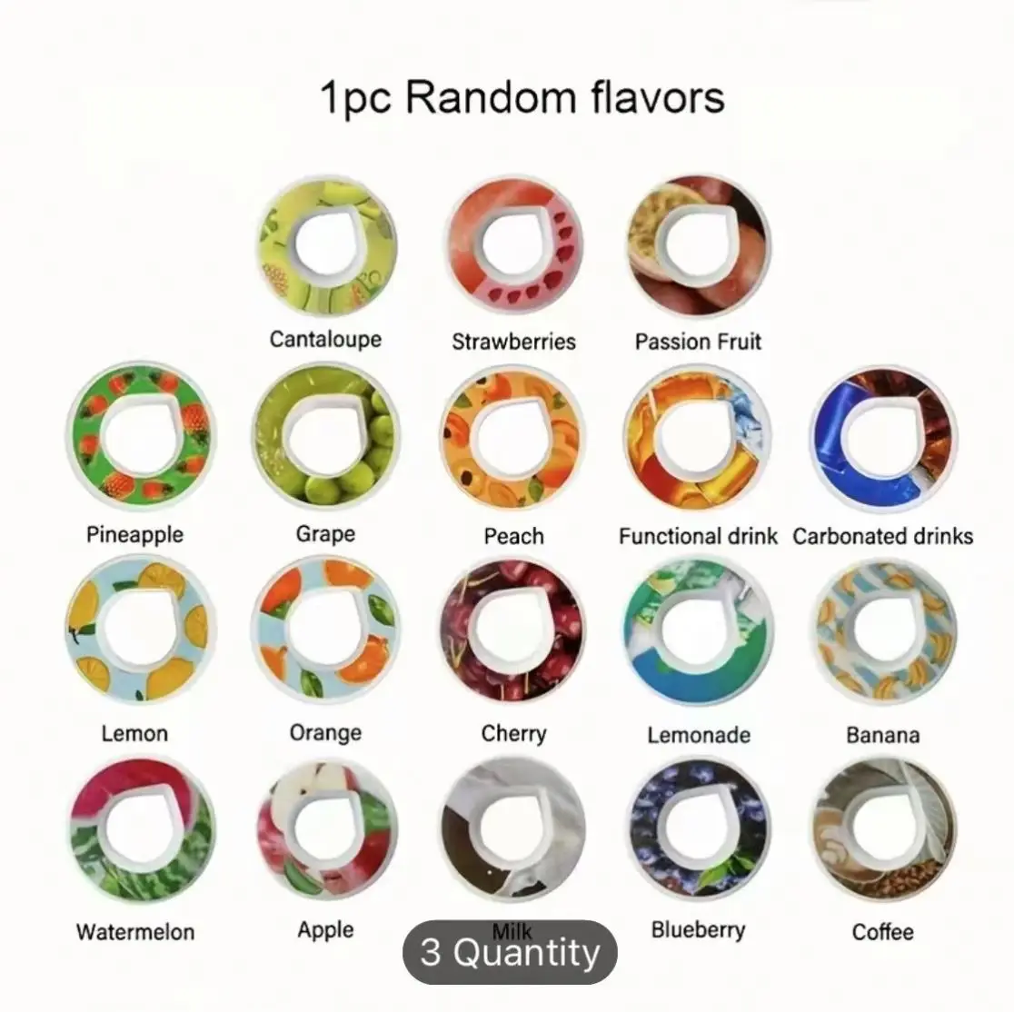 Universal in stock hot 0 Sugar 0 card cross-border flavor Cup fragrance ring odor ring flavor Cup