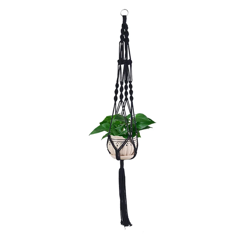 Hot sales colorful macrame plant hanger, plant hanger for home decoration for garden flower hanger
