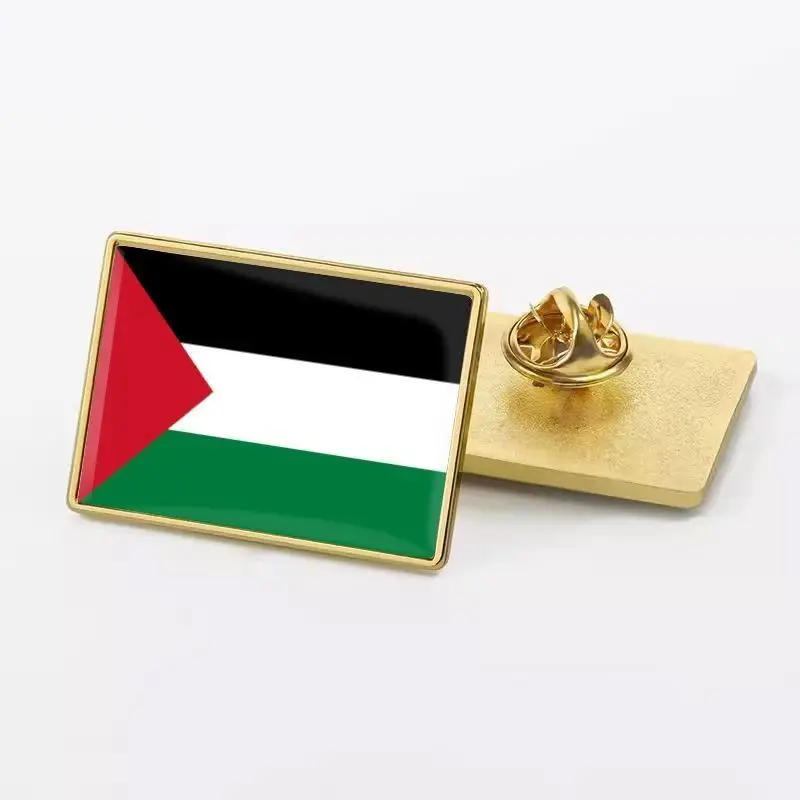 Wholesale Cheap In Stock Metal Lapel Pin Free Palestine Lebanon National Flag Enamel Pin Badge Brooch For Peace And Love