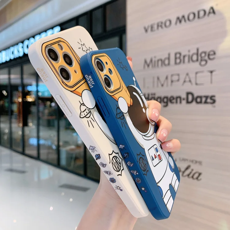 new designer cute 3d astronaut phone cases for iphone 13 pro max tpu silicone cellphone case accessories for iphone 13