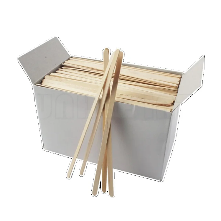 Custom Natural Eco-Friendly Wooden Coffee Stick Wooden Coffee Stirrer For Drinks Tea