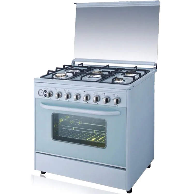 Factory wholesale 5 burners gas cooker with oven multifunction oven with gas cooker 36 inch cooking range with oven