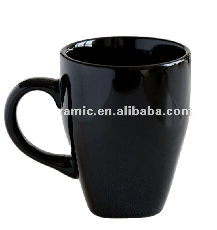 Round top square bottom ceramic mug