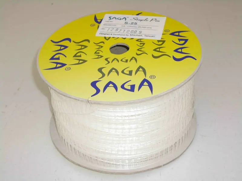 SAGA Price Plastic Staple pin roll S-25 tag pin for washing jeans