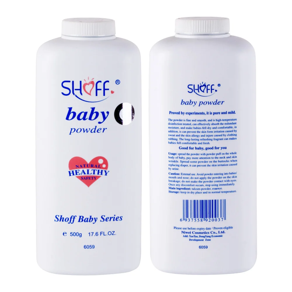 Оптовая продажа, 500 г, детский порошок для купания, уход за кожей, лучший тальковый порошок для детей