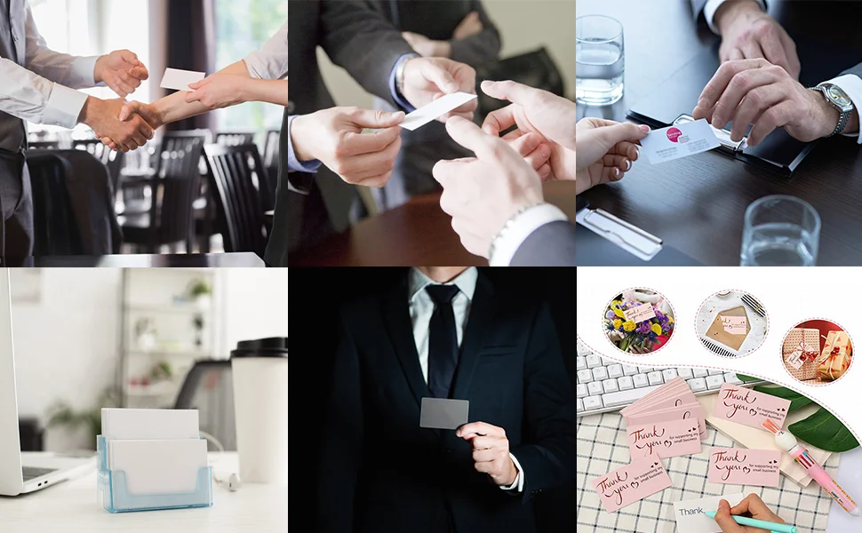 pink business cards