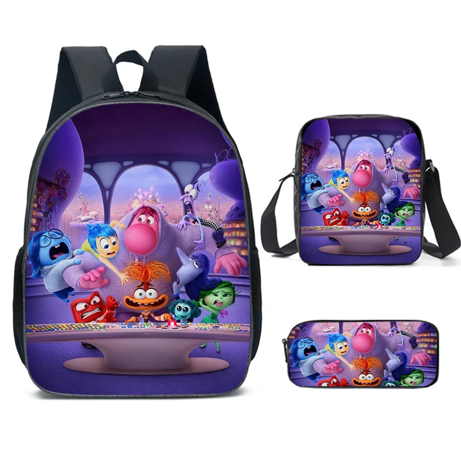 Inside Out 2 Backpacks Mochila School Backpack Cartoon School Bags for Boys Girls Large Capacity Anime Game Children Backpack