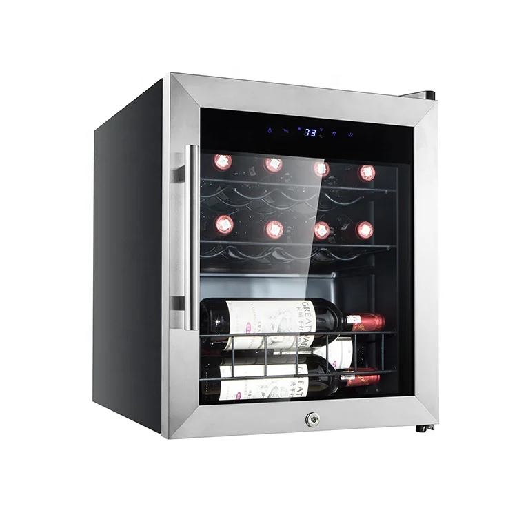 Candor 15 бутылок, ЖК-дисплей, дверь из нержавеющей стали, дизайн zhongshan, винный холодильник, охладители, бутылка холодильника