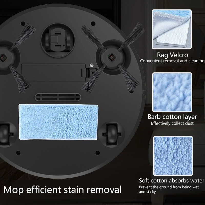 Smart Robot Vacuum Cleaner Powerful Suction Electronic Dry Wet Mop Sweeping Home Sweeper Floor Cleaner