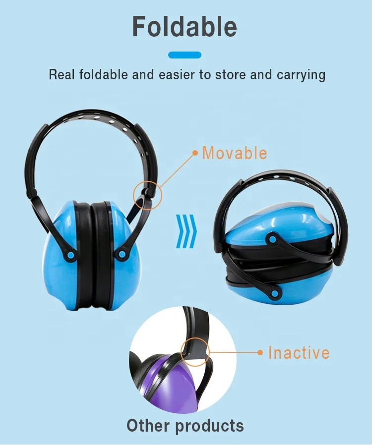 Safety Hearing Protection Ear Muffs Ear Defenders for Kids
