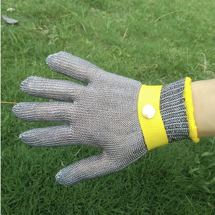 Metal Mesh Cut F Level 9 Cut-protection 316L Stainless Steel Anti Cut Gloves Butcher Kitchen Work