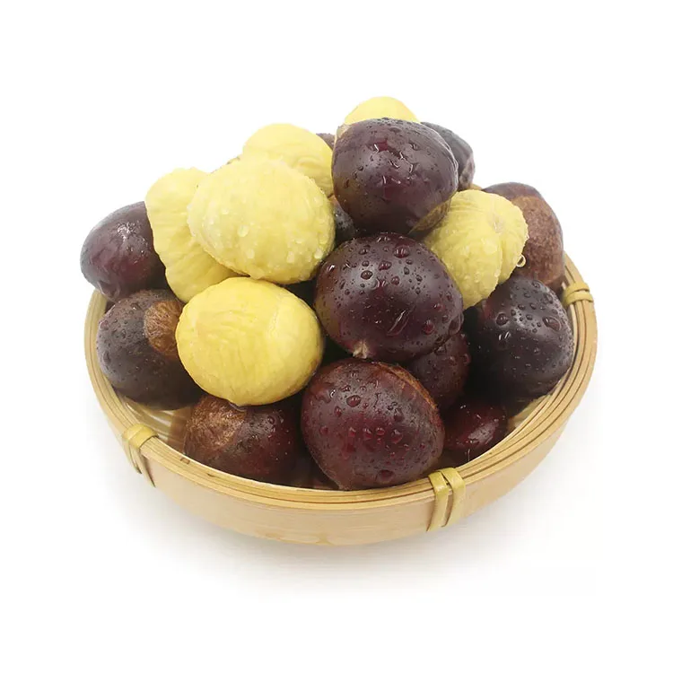 Fresh chestnuts wholesale peeled cooked chestnuts natural Chinese chestnuts for sale