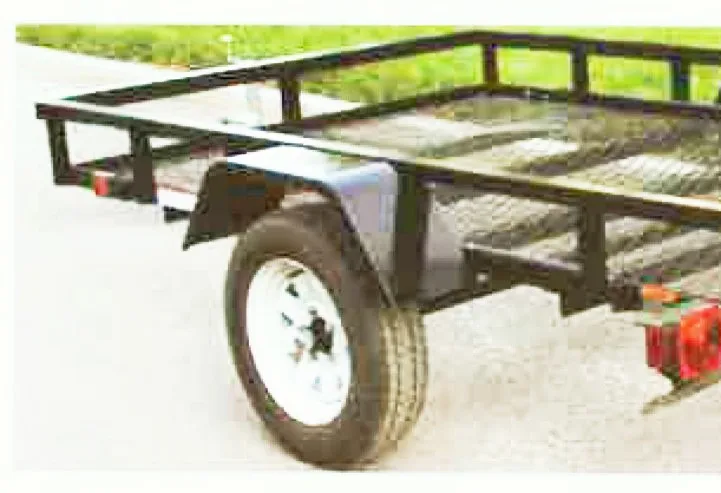Powder Coated Steel Utility car trailers farm travel trailer