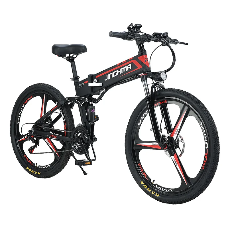 
JINGHMA 350W/12.8AH Popular Snow Beach E-Bike Foldable Electric Bike 26 inch electric mountain bike 