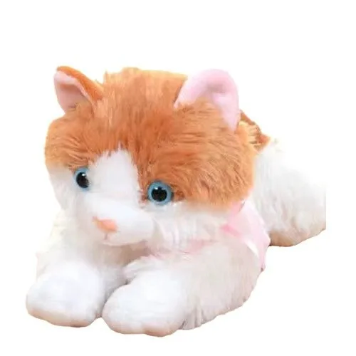 2024 High quality action figure realistic kitten cat Simulated cat plush toy Stuffed Animal Pet Cat Doll