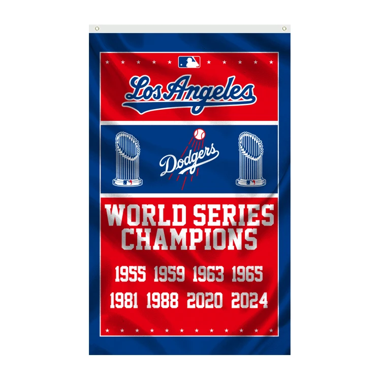 Оптовая продажа 3X5FT LA Dodgers Mlbs флаг команды полиэстер баннер открытый Лос-Анджелеса