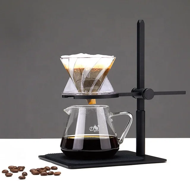 Diguo Hot Selling Stainless Steel Demountable Coffee Holder Shelf Pour Over Coffee Dripper Stand