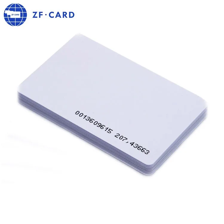 High quality thermal ribbon blank white card with MIFARE(R) Classic 4k  chip
