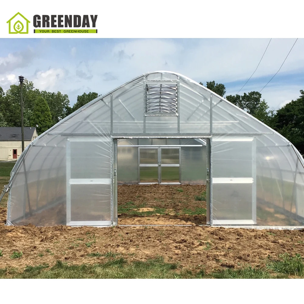 
GREENDAY Long life poly tunnel folding greenhouse for flower 