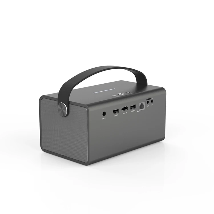 V7 Education Entertainment Meeting Using Android 9 DLP 3D Mini Projector 2G 32G 1280*800P 500ANSI Lumens Daytime 4K Projector V7