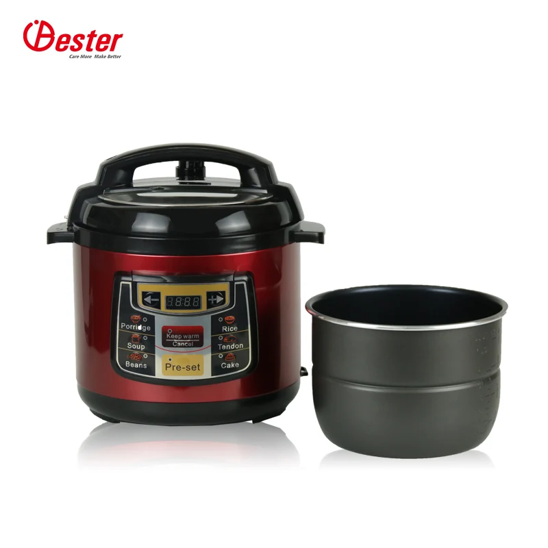 
multi-function 6 liter power pressure cooker ss stainless steel big capacity digital electric pressure cooker 