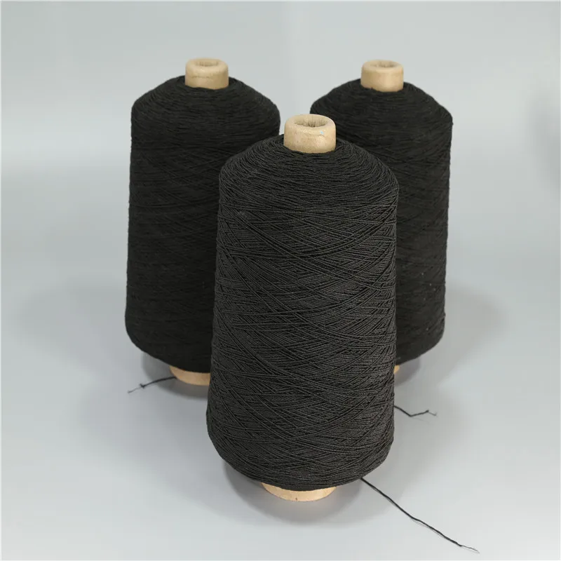 28#32#40#42#48#52#63#80#90#100# Polyester Spandex Latex Rubber Thread Covered Elastic Material Yarn For Sofa Belt
