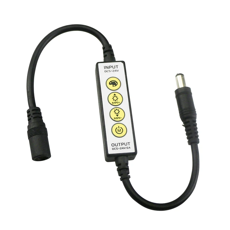 5V-24V LED Strip Controller RGB RGBW CCT Dim mini 4keys LED Controller