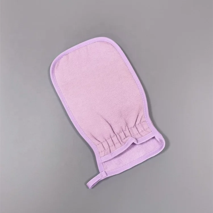 wholesale silk exfoliating mitt silk gloves grooming bath glove exfoliating gloves in pairs