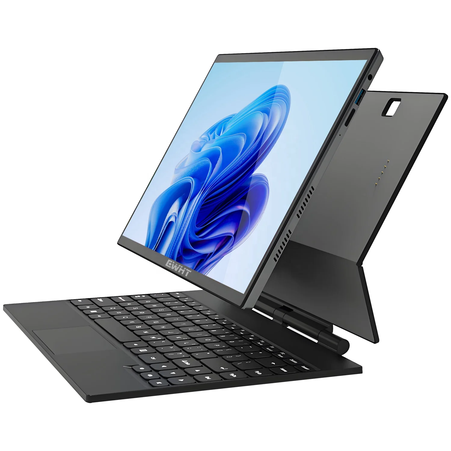 2024 14-дюймовый портативный ноутбук Celeron N95 USB C 360 градусов складной для студентов 2 в 1 со