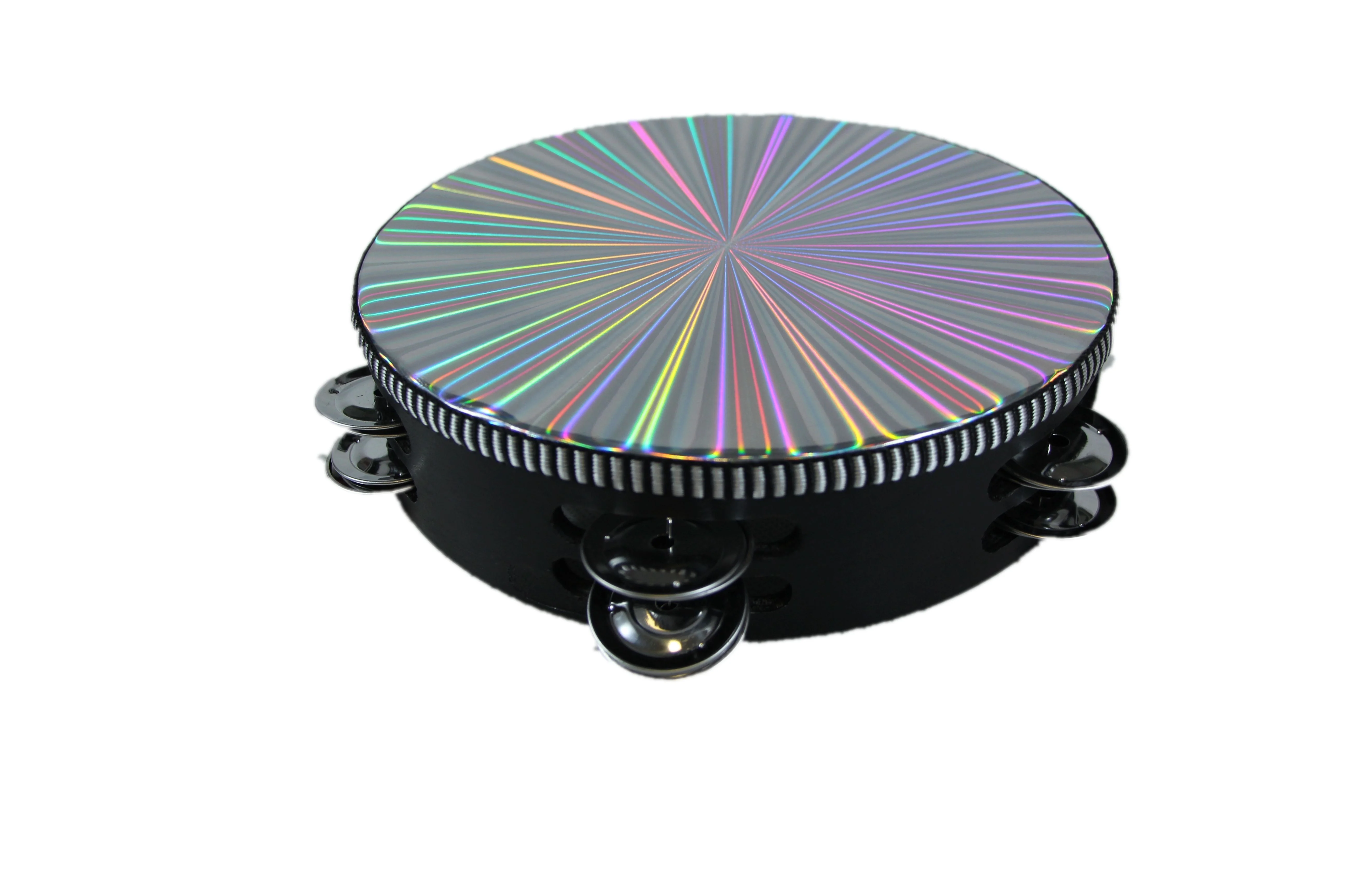 
wholesale percussion instrument Good price oem percussion instruments black wood tambourine for sale 