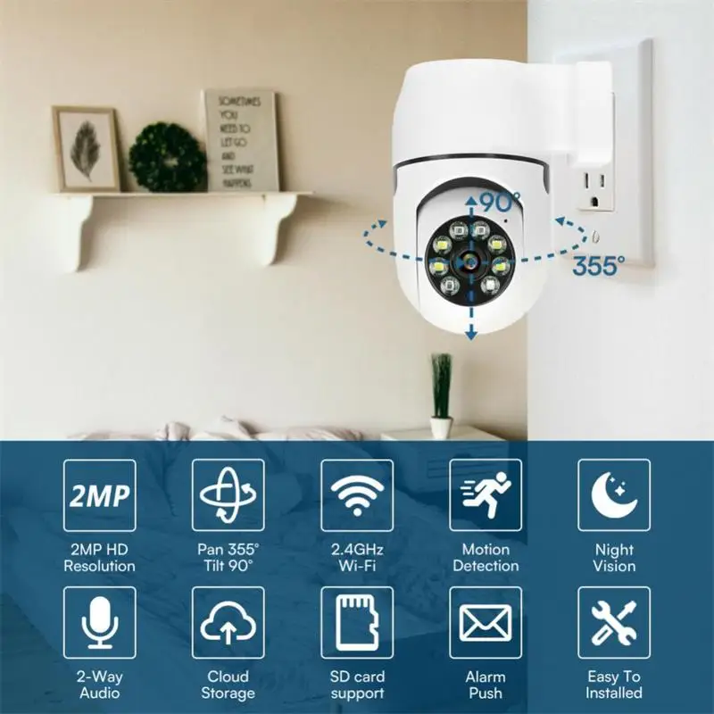 Night Vision Surveillance Ip Camera System Wireless Wifi Network Camera