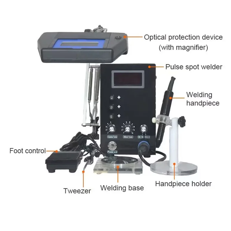 110V 220V automatic touch pulse jewelry argon spot welder spot welding machine for jewelry gold