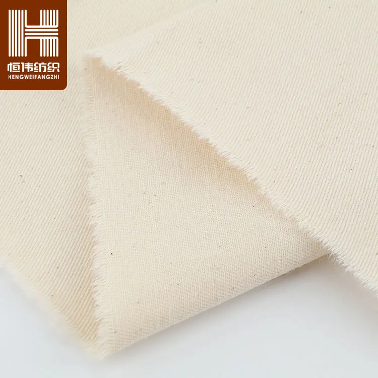 Organic cotton GOTS fabric certificated Canvas Cotton Twill Fabric to make bags