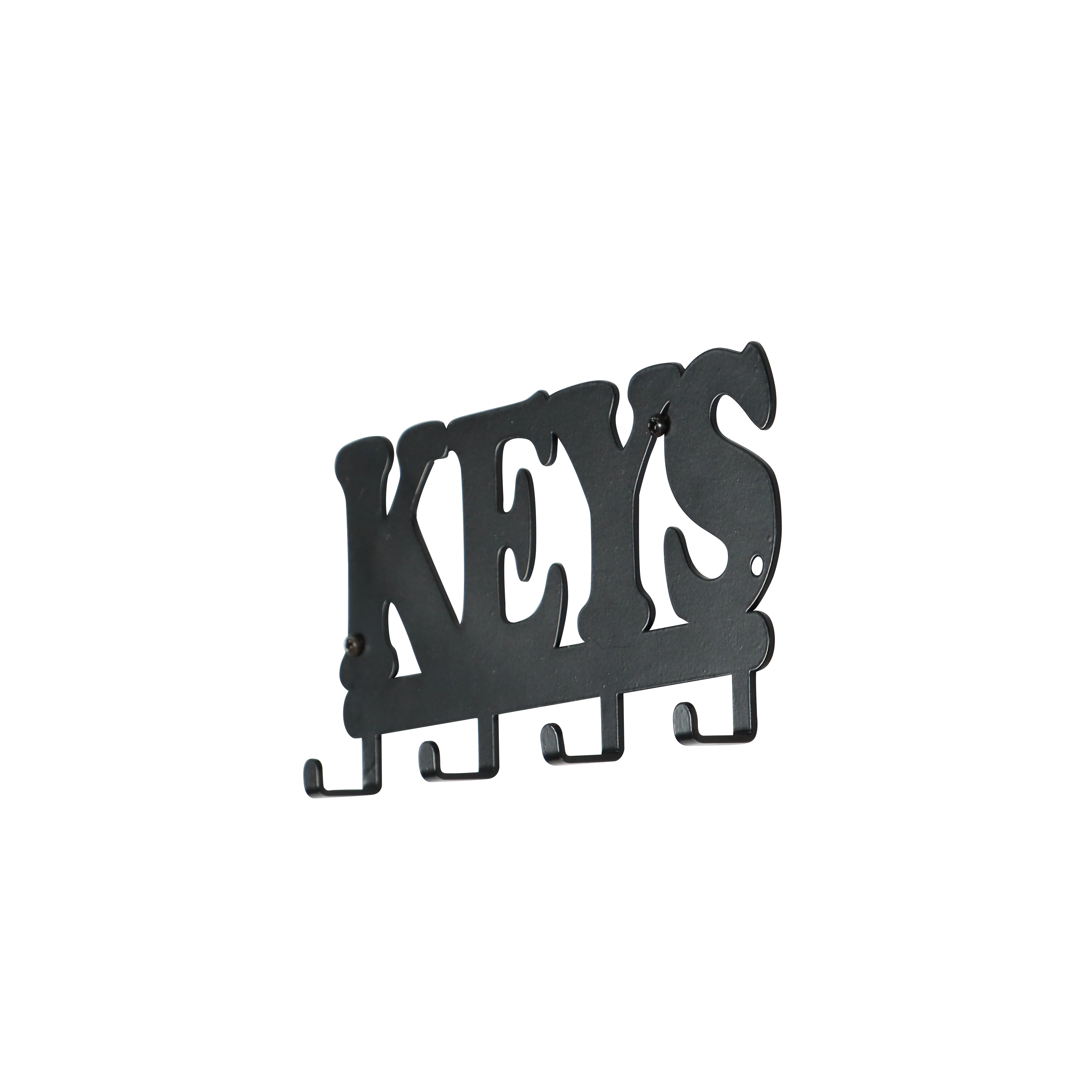Wall Key Holder Wall Mounted Key Ring Hooks Metal Hanging Key Rack for Wall Decorative