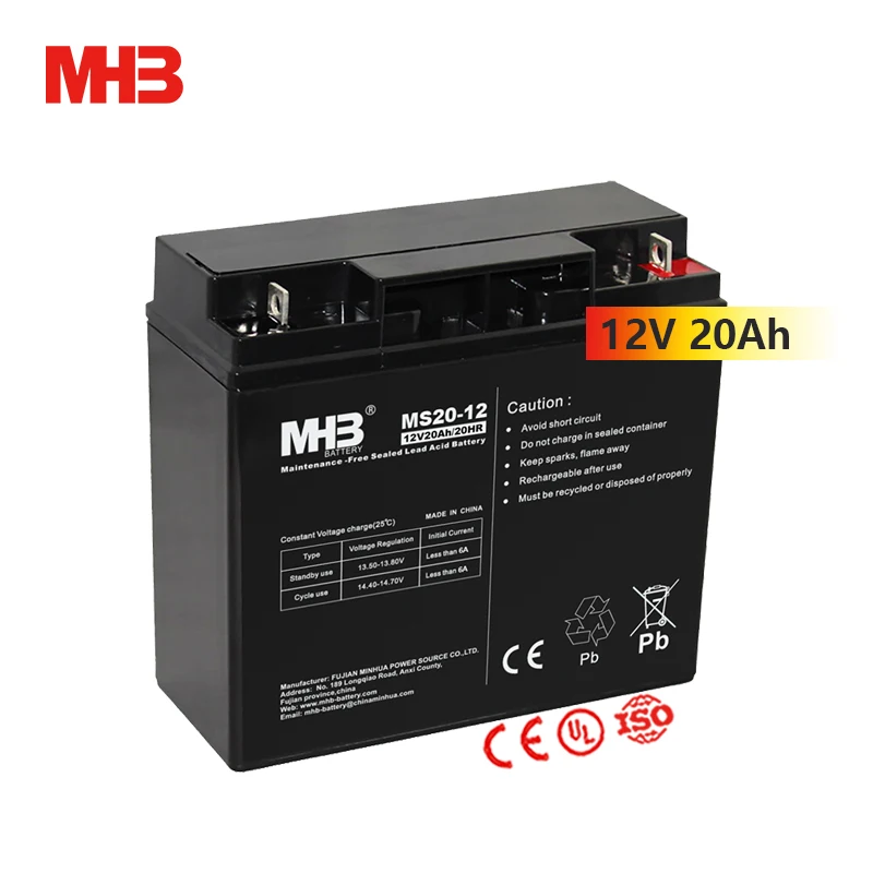 Ms20-12 аккумуляторная батарея Mhb для хранения солнечных батарей свинцово-кислотная 12 В 20 А/С цена устройств Центрального управления