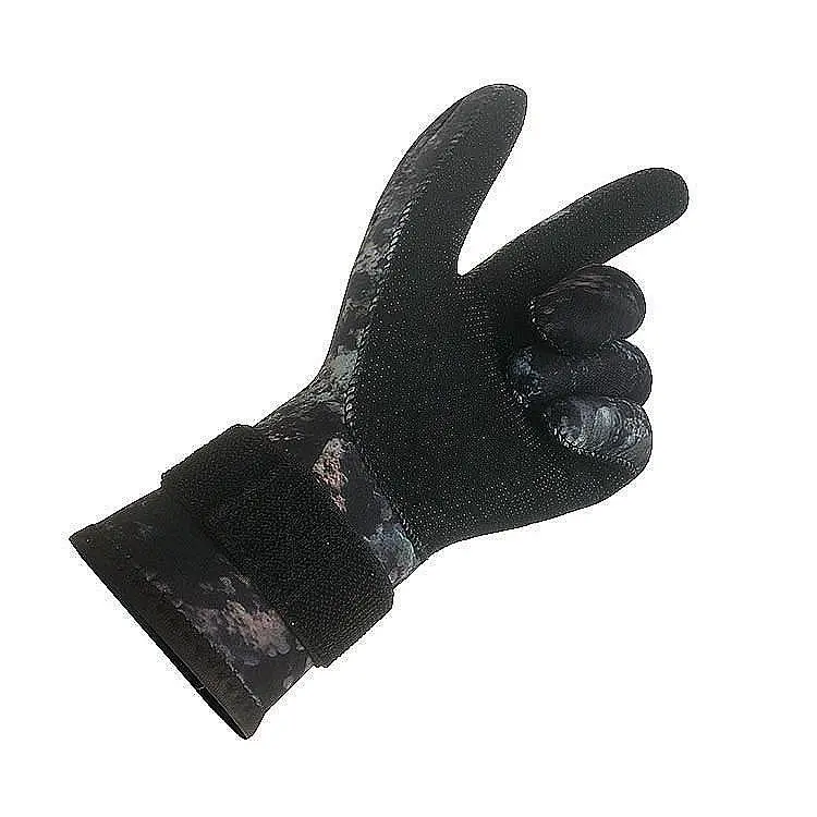 Neoprene 3mm camouflage swimming diving gloves non-slip wear resistant fishing diving gloves warm cold diving suit gloves