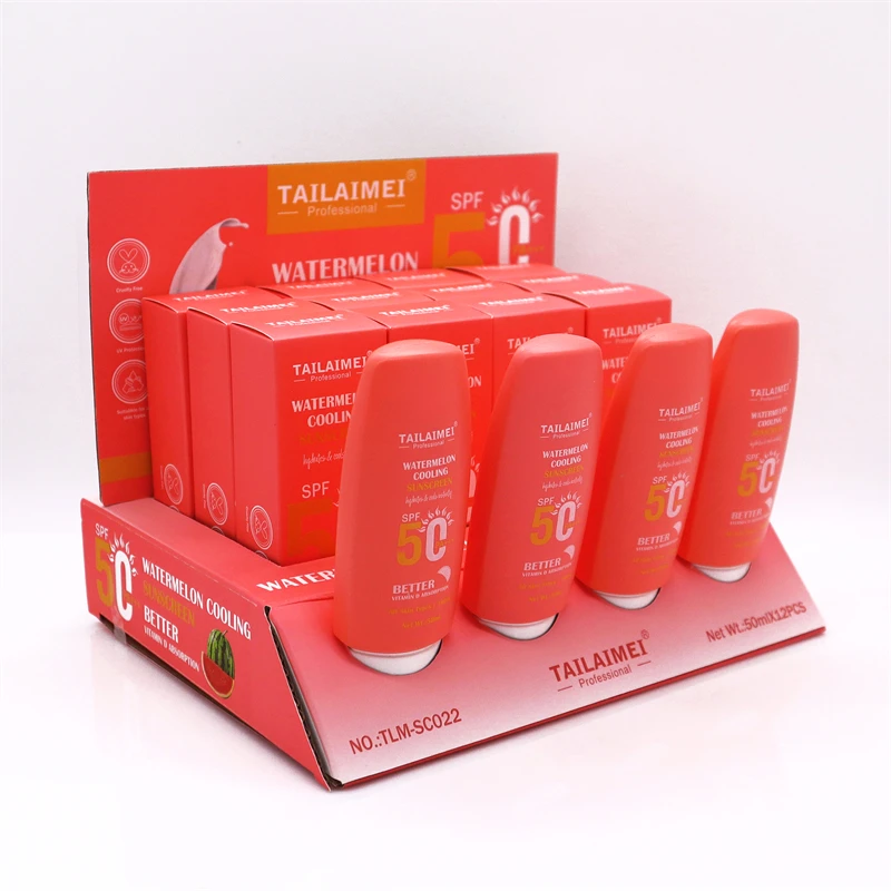 TAILAIMEI Custom Sunscreen Spf 50 Vitamin Suncream Long Lasting Time Protection Refreshing Sun Light Cream Soothing Sun Cream
