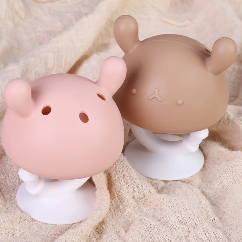 Custom Chewable Unicorn Bpa Free New Born Gift Set Stacking Wooden Sensory Ring Kid Silicone Teether glove baby Teethingtoy