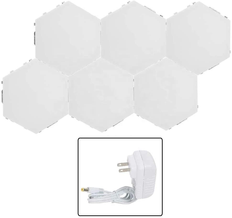 Квантовые лампы «сделай сам», шестигранная настенная лампа, креативная Геометрическая сборка, светодиодный ночник, умное приглушаемое Сенсорное чувствительное освещение