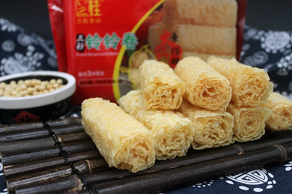 Hot Sale Healthy and No chemical seasoning Fresh customized  tofu skin sheets skin bean curd stick