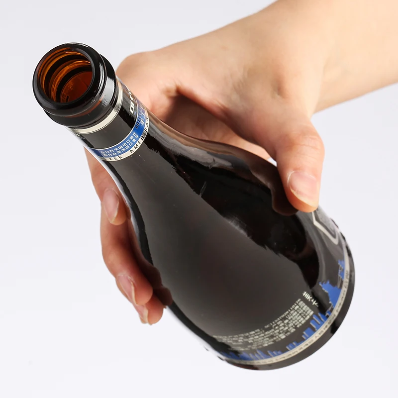 wholesale empty beer bottles 250ml 330ml 500ml 650ml 1 liter brown amber  glass beer beverage bottle